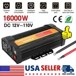 16000W Car Power Inverter Pure Sine Wave Solar Converter Dc 12V/24V To Ac 110V. Fixed Price $49.89.