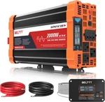 Belttt 2000W Pure Sine Wave Inverter, Car Power 12V To 120V Ac Converte. Fixed Price $218.81.