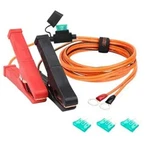 Battery Alligator Clips, 12/24V, 12AWG Cable With 30A Fuse, Size: 6.5FT/198CM. Fixed Price $20.24.