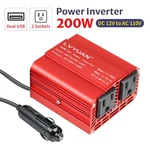 200W Car Power Inverter Dc 12V To 110V Ac Converter With 3.1A Dual Usb Charger. Fixed Price $17.99.