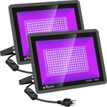 2 Pack 100W Led Light, Flood With Plug And Switch, IP66. Fixed Price $68.99.