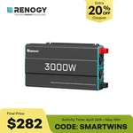 Renogy 3000W Pure Sine Wave Inverter 12V Dc To 120V Ac Converter Remote Control. Fixed Price $344.99.