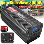Pure Sine Wave Inverter 4000W 6000W 8000W 12V 24V - 110V 120V Solar Off Grid Lcd. Fixed Price $112.99.
