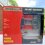 Chicago Electric 200W Power Inverter. Fixed Price $35.00.