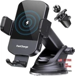 Chgeek Wireless Car Charger, 15W Fast Charging Auto Clamping Phone Black. Fixed Price $39.15.