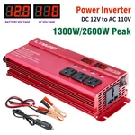 1300W 2600W Power Inverter 12V To 110V 4USB (3+1)AC Led Converter Caravan Boat. Fixed Price $53.99.