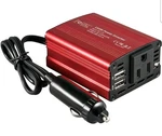 150W Car Power Inverter 12V Dc To 110V Ac Converter Vehicle Adapter Plug Outlet. Fixed Price $15.99.