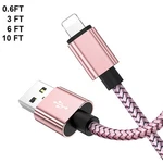 Usb Fast Charger Cable For Iphone 14 13 12 11 Pro Max Xr Se Cord 10FT. Fixed Price $9.88.