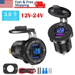 12-24V Port Fast Car Charger QC3.0 & Pd Usb Outlet Socket For Boat Rv Marine. Fixed Price $13.69.